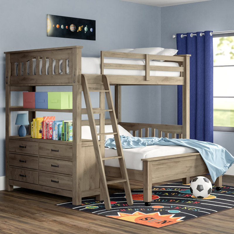 Viv + Rae Gisselle LShaped Bunk Beds with Drawers and Shelves & Reviews Wayfair